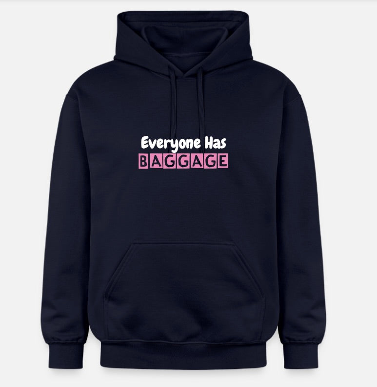 Flamingo Baggage Hoodie in Navy